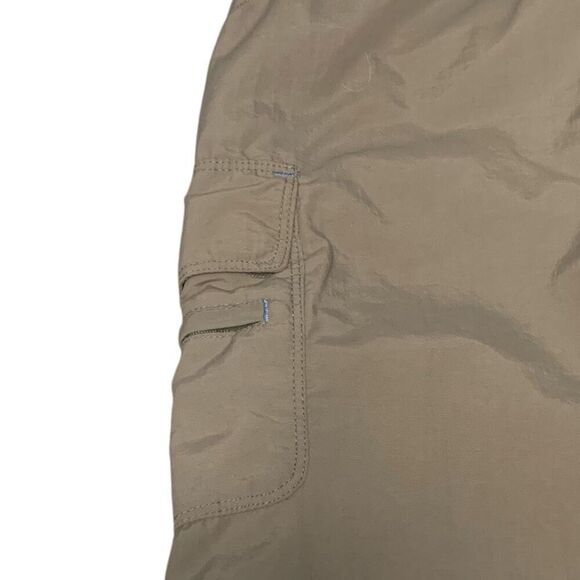 REI UPF 30 Belted Denali Pants Women's Size 4 Brown Nylon 6 Pocket Roll Hem - Picture 3 of 6